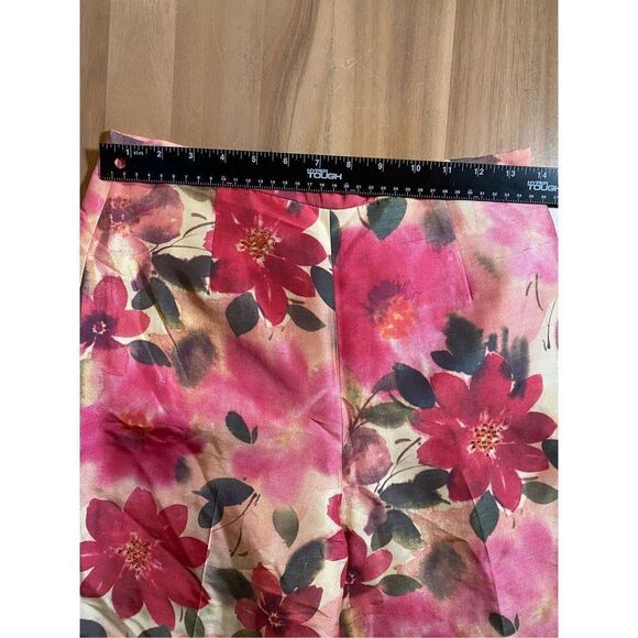 Silk Club Floral Pants 100% Silk - Picture 7 of 7